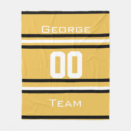 Personalisiert mit Namen,#, Team, Sportfan-Team Fleecedecke