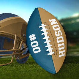 Personalisiert mit Namen und Zahl Football