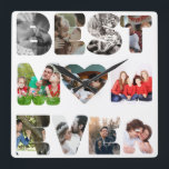 Personalisiert modern 11 Foto Beste Mutter überhau Quadratische Wanduhr<br><div class="desc">Personalisiert moderne 11 Foto Beste Mutter je phantastischen Mütter Tag Geschenk Design Vorlage. Personalisieren Sie mit 11 verschiedenen Fotos Ihrer Wahl,  um es zu Ihrem eigenen zu machen.
Beste Mutter aller Zeiten,  Foto Collage,  modern,  Mutter,  erschaffe deine eigene,  Mumie,  Geburtstag,  cool,  Familie,  glückliche Mütter Tag,  niedlich</div>