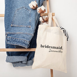 Personalisiert Modern Boho Brautparty Bridesmaid Tragetasche