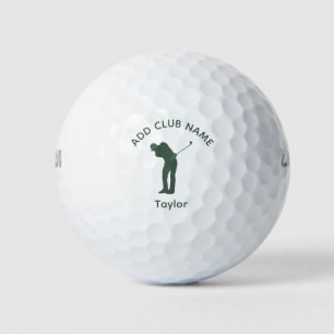 Personalisiert Modern Country Club Name Golfball