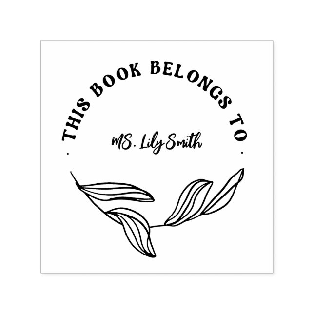 Personalisiert modern Dieses Buch gehört dem Lehre Permastempel (Design)