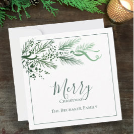 Personalisiert Modern einfach, einzigartig frohe W Feiertagskarte