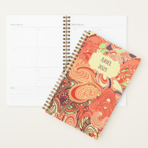 Personalisiert Modern Elegant Vintag Paisley Planer