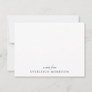 Personalisiert-modern Minimalistisch ein Hinweis a Mitteilungskarte