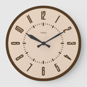 Personalisiert modern Minimalistisch Große Wanduhr