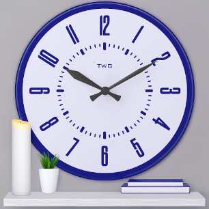 Personalisiert modern Minimalistisch Große Wanduhr