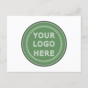 personalisiert modern, Minimalistisch und elegant Ankündigungspostkarte