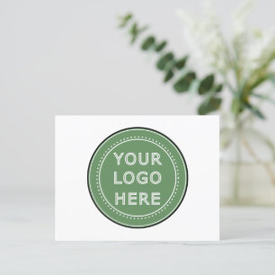 personalisiert modern, Minimalistisch und elegant Feiertagspostkarte
