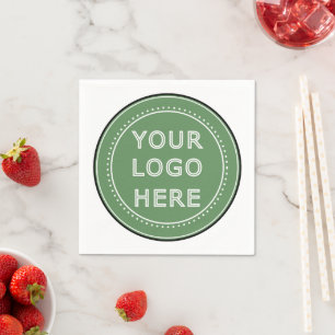 personalisiert modern, Minimalistisch und elegant Serviette