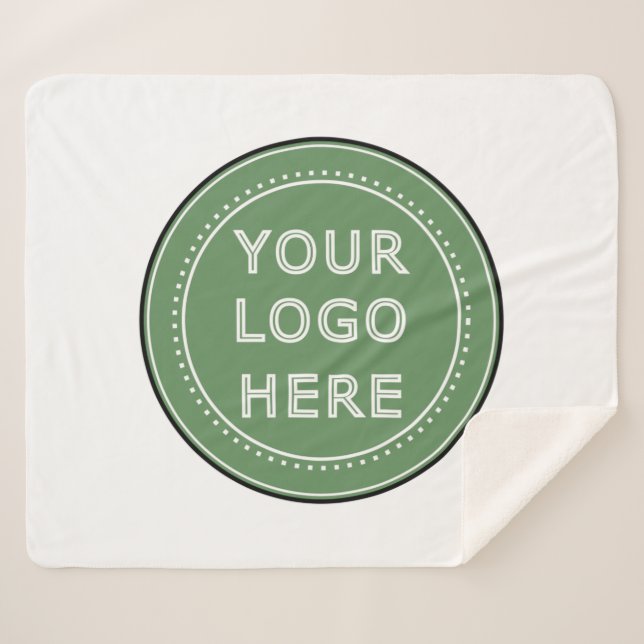 personalisiert modern, Minimalistisch und elegant Sherpadecke (Vorderseite (Horizontal))