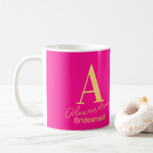 Personalisiert Modern Monogram Bridesmaid