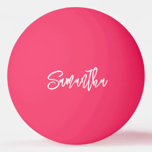 Personalisiert Modern Script Monogram Name Tischtennisball