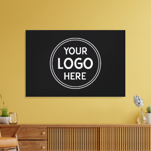 Personalisiert, Modern, Stylisch, Monochrom, QR-Co Leinwanddruck