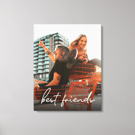 Personalisiert Moderne beste Freunde Foto Leinwanddruck