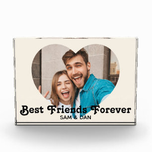 Personalisiert Moderne beste Freunde für immer Fotoblock
