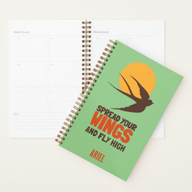 Personalisiert Moderne Elegante Motivierend Planer (Anzeige)