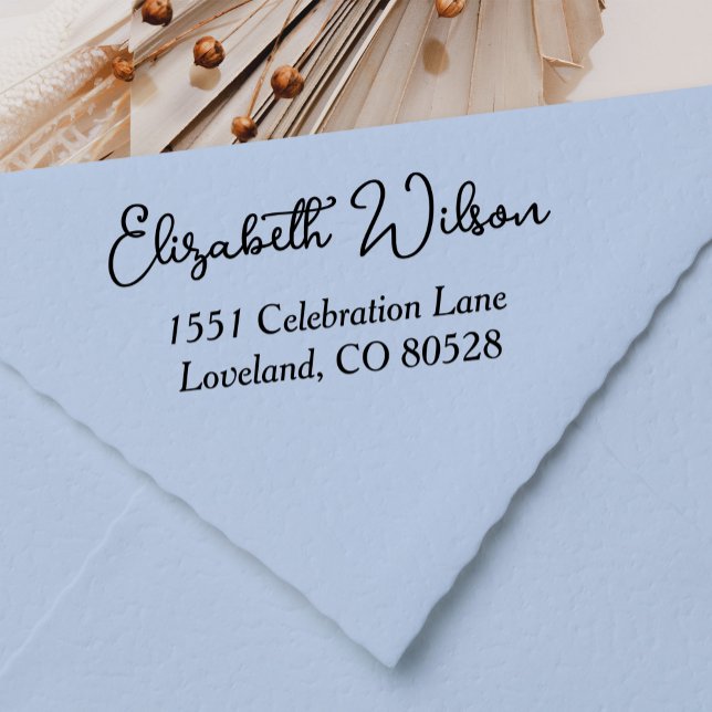 Personalisiert Moderne Rücksendeadresse Selbstfarb Permastempel (Von Creator hochgeladen)