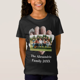 Personalisiert Moderne Vintage Fotovorlage T-Shirt