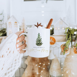 Personalisiert Moderne Weihnachtsbaum Hot Kakao Ta Kaffeetasse