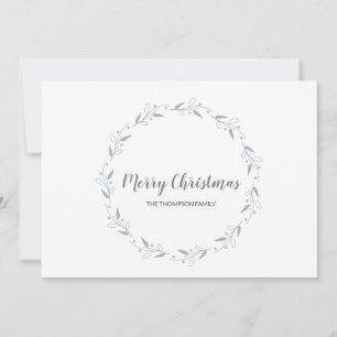 Personalisiert Moderne Weihnachtsfamilie Feiertagskarte