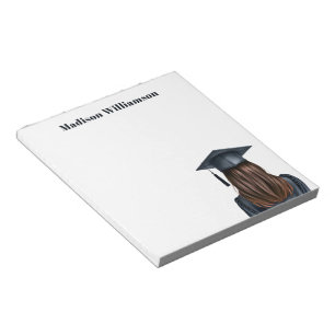 Personalisiert Moderner Abschluss Weibliche Gradui Notizblock