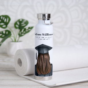 Personalisiert Moderner Abschluss Weibliche Gradui Trinkflasche