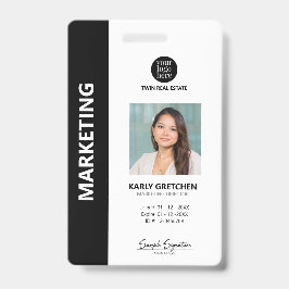 Personalisiert Moderner Beruflicher Mitarbeiter ID Ausweis