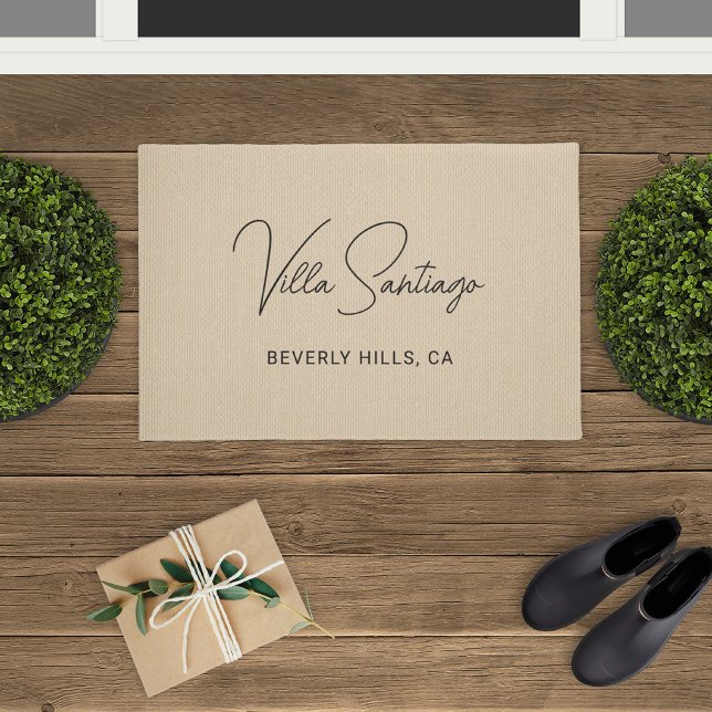 Personalisiert Moderner Name der Zuhause Residence Fußmatte (Von Creator hochgeladen)