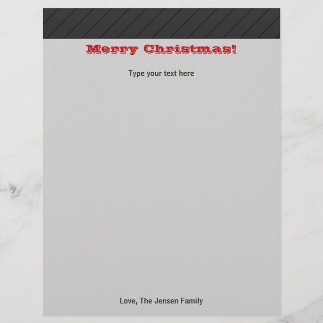 Personalisiert Moderner Weihnachtsfeiertag Station (Vorderseite)