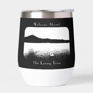 Personalisiert Modernes Bootdekor Schwarz-weiß Pon