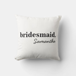 Personalisiert Modernes Brautparty Bridesmaid Kissen