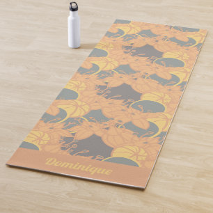 Personalisiert Modernes Bud & Blume Muster (Sonnen Yogamatte