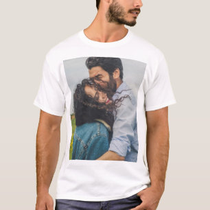 Personalisiert Modernes Minimalistisches Foto T-Shirt