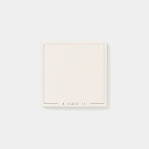 Personalisiert modernes, minimalistisches, hellros post-it klebezettel