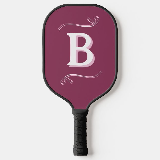 Personalisiert Monogram Berry Pickleball Schläger (Vorderseite)
