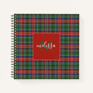 Personalisiert Monogram Clan MacCulloch Tartan Kar Notizbuch