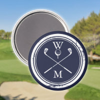 Personalisiert Monogram Golf Royal Blue