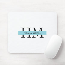 Personalisiert Monogram Mousepad | Benutzerdefinie