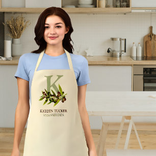 Personalisiert Monogramm Vegane Küche Schürze