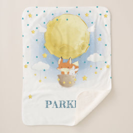 Personalisiert Moon Air Ballon Sherpadecke