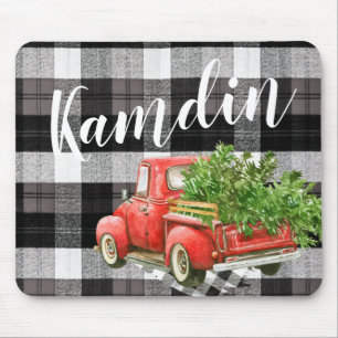 Personalisiert Mouse Pad XMAS Truck Buffalo Karier Mousepad