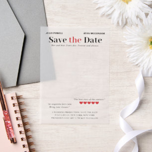 Personalisiert Movie Poster Save the Date Overlay