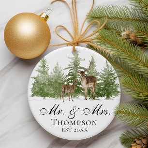 Personalisiert Mr. And Mrs. Husband and Ehefrau Cu Ornament