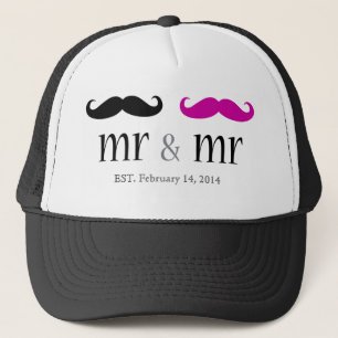Personalisiert Mr. & Mr. Mustache Trucker Hat Truckerkappe