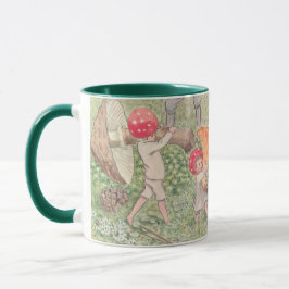 Personalisiert Mushroom Fairytale Elsa Beskow Tass Tasse
