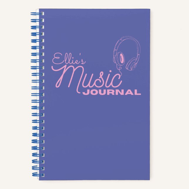Personalisiert Music Journal Notizbuch (Vorderseite)