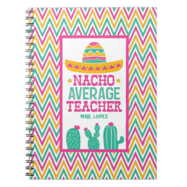 Personalisiert Nacho Average Teacher Funny Cactus Notizblock