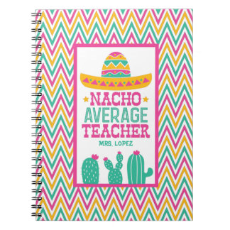 Personalisiert Nacho Average Teacher Funny Cactus Notizblock