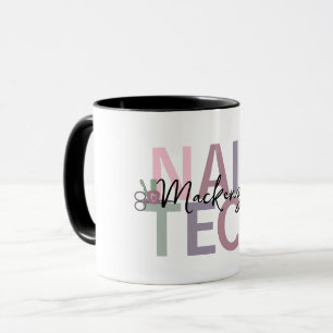 Personalisiert Nail Tech Tasse